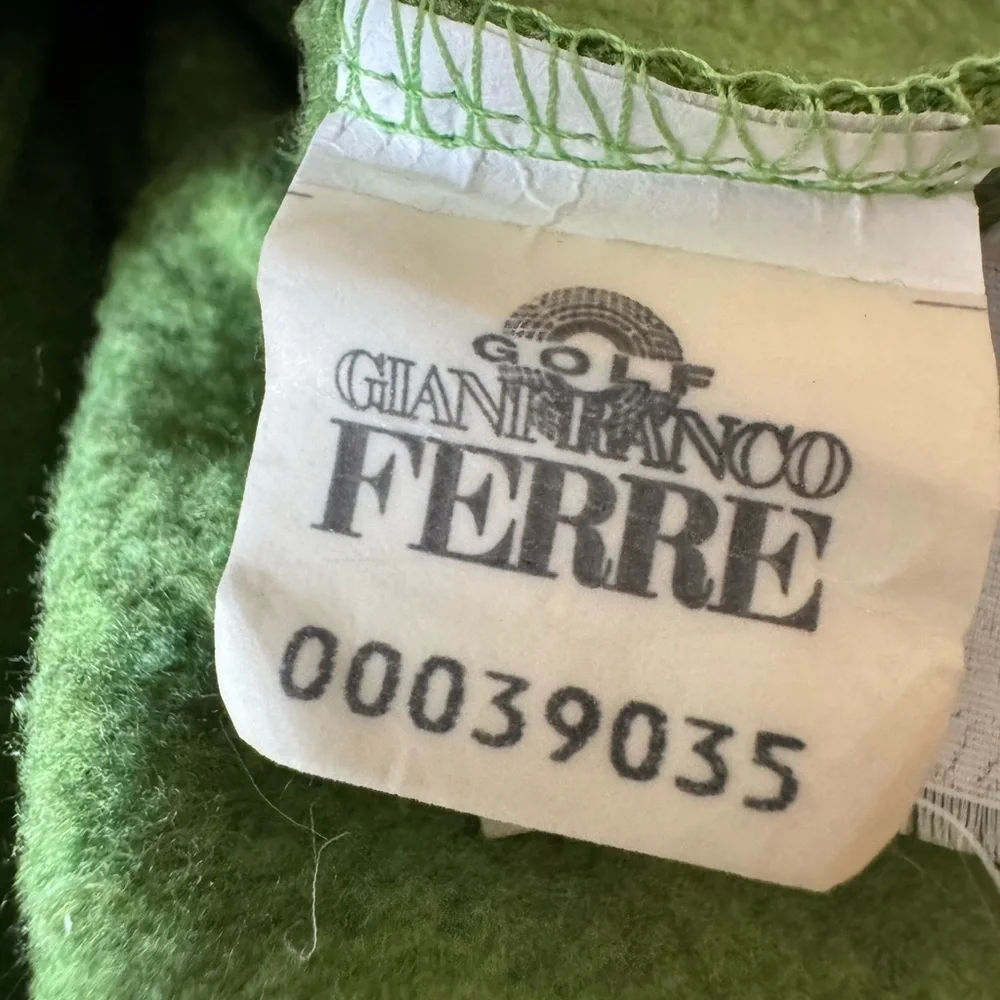 Gianfranco Ferre Golf Green Crewneck Sweater - Picture 5 of 8
